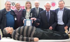 Peoples Kitchen in Newcastle received a defibrillator