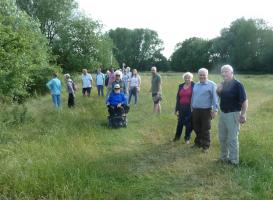 Members, family & friends on Walk at Stowe Gardens