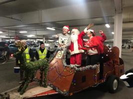  

Caption for group pic:

Every little helps…Tesco Fire Station staff give Santa a helping hand on his regular pitch in the store car park.