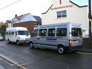 Salvation Army Minibus donation