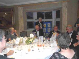 President David Fincham addresses the dinner guests