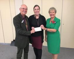 President John with Katherine and Rotarian Linda