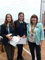President Margaret presented the Art Award, which was sponsored by our club.