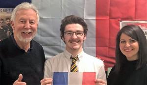 Samuel Buchanan of Prestwick Academy has won a Euroscola award 