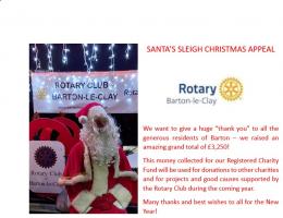 Santa's Tour of Barton-le-Clay 2024