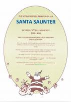 Santa Saunter Poster