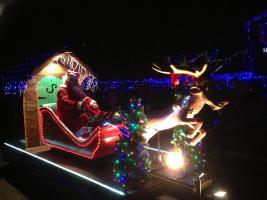 A day in the life of Santa, Rudolf and his Sleigh