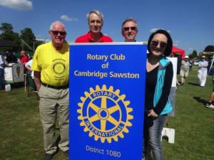 Rotary Club of Cambridge Sawston support their local community at Sawston Village Fete