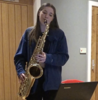 Kara on Saxophone