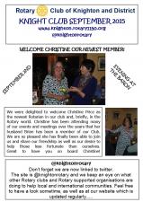 Cover page of our September newsletter