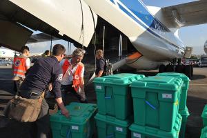 Rotary Shelter bboxes arriving in Haiti this week.