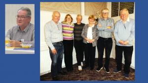 1.	Winning Quiz Team, “Monumental IQ”.
From left to right: Mark and Sarah Lithgow, Paddy Finnegan, Sarah Folland, Nick Williams and Peter Etherton.
2.	Quizmaster Richard Williams
