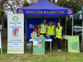 Club members at the stand.