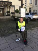 John Burnett outside the Tontine