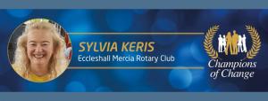 Sylvia Keris -  Rotary International in GB & I  Champions of Change award