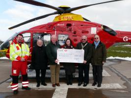 Tree of Light 2012 Cheques Presented by Rotary Club of Oswestry