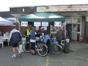 riders entering
