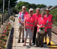 Summer planting at Burton Station