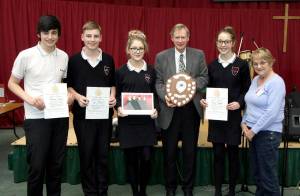 Proud winners from Redborne School