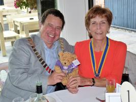 Fred Bear raising awareness and funds to end polio