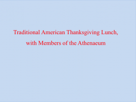 Thanksgiving Lunch