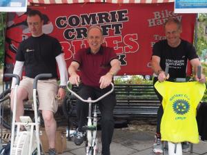 And they're off! The Static Bike Ride in aid of Prostate Cancer is underway.