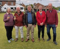 Rotarians having fun - Annual Bowls competition