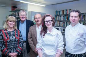 Chloe Wallser Young Chef of the year together with judges and President Toni.