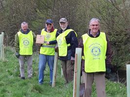 Four of the five planting team of Stirling Rotarian's
Photos by Liliane McGeoch & Alan Rankin