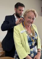 Press Release - 3rd July 2025 - Llandudno Rotary Club first stop for new District Governor