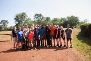  Olivia McGhie speaking on the Worldwide Challenge Expedition to Uganda