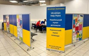 A humanitarian hub has been set up at London Luton Airport in the UK to provide practical support for air passengers arriving from Ukraine.