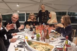 President Gillian and guests