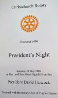 President's Evening at The Lord Bute 