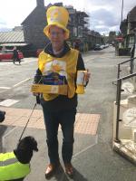 Will & Harvey Steele in action for GDA Appeal street collection in Ambleside