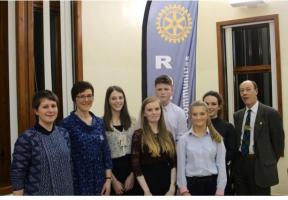 All the competitors and judges at our Borders Area Young Musician Final in Selkirk High School