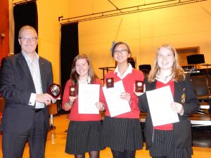 Intermediate winners of the local round of the Youth Speaks Competition