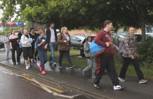 Young walkers setting of on Nailsea Charity Walks and Runs