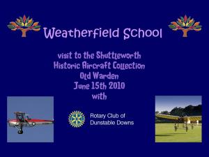 Weatherfield School visit to Shuttleworth Historic Aircraft