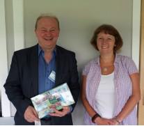 Rotarian Bruce Henderson with Alison Murphy from the Seal Association