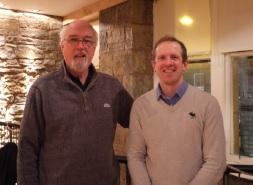 Rotarian Allan Prentice with Gordon Wright (Forth Replacement Crossing)