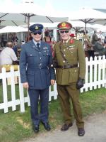 Kevin and Allan in uniform.