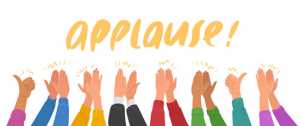 A group applauding