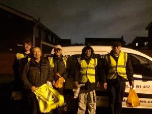 One of our Rotary teams collecting for our 'Food for Christmas Appeal