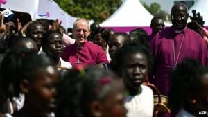 Dr. Margaret Griffin speaking on the Canterbury project of South Sudan