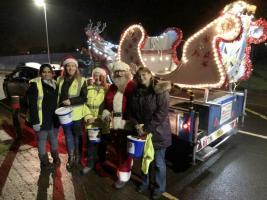 Santa and members of Carlisle Castle Rotary and friends
