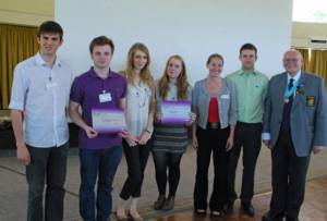 Stephen, Ian, Samantha, Donald and Janet attended the District Council meeting on 20th May, together with Liam, Danni and Fergus from the St Columba’s Interact Club. President Liam received the St Columba’s In-teract Club Changemaker award from DG Iain. 