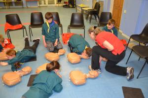 CPR training in the local community