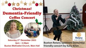 Dementia-Friendly concert - sponsored by Buxton Rotary 