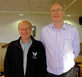 Duncan Davidson pictured with Rotarian David Robertson